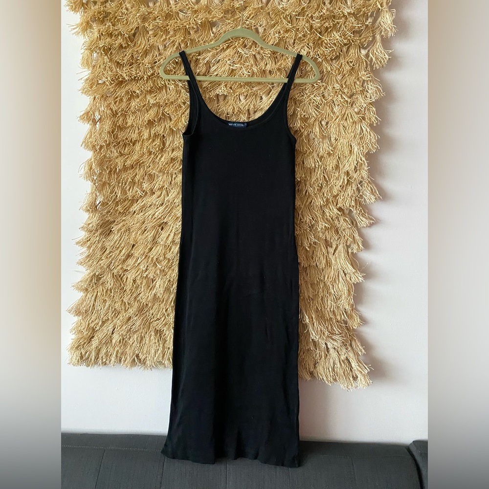 Ralph Lauren Black Ribbed Tank Dress